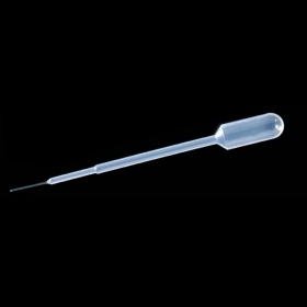 Plast Pasteur pipette bold vol. 3.0 ml  stilk ø 3.0 mm med ekstra fin spids Steril EO