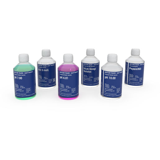 pH Buffer kit (pH 4,01/7,00/10,00) inkl. elektrolyt og vedligeholdelsesvæsker