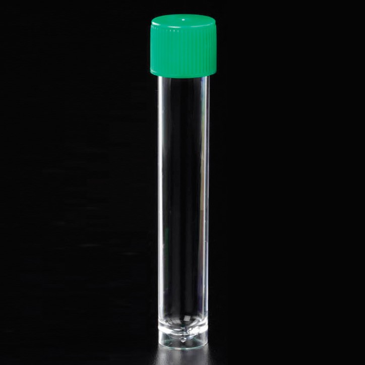 Test tube PS 12 ml 15 x 102 mm skirted and with screw cap 6 bags á 250 pcs.
