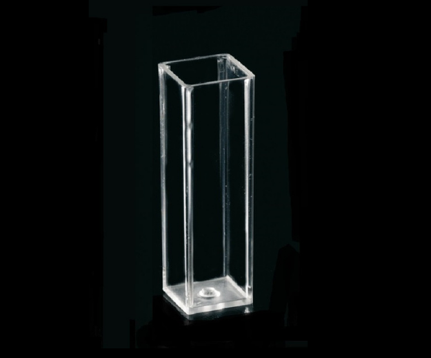Engangs spektrofotometerkuvette 4.5 ml 4-sidet. UV/Vis 280 til 800 nm