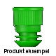 Stopper for tube 15mm blue