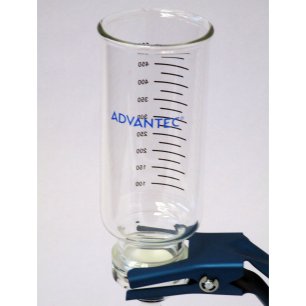 Filterholder glas KG47B sintret glas filterstøtte 550 ml reservoir