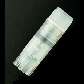 Kryorør 1.2 ml Steril R med stjernefod og inddelinger indv. gevind