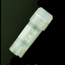 Kryorør 2.0 ml Steril R med stjernefod og inddelinger udv. gevind