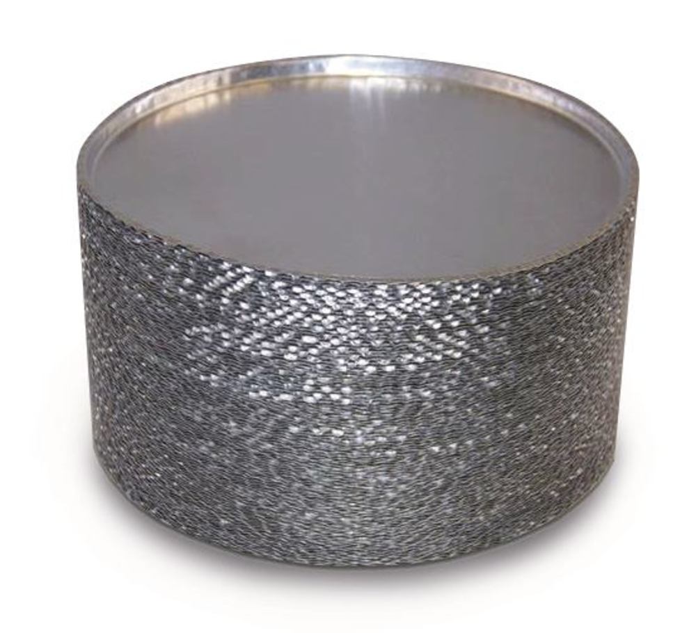 Aluminium tray Ø 90 x H 7 mm.