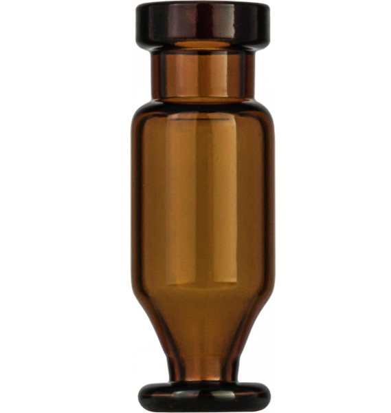 N11 vial til crimp låg 1.1 ml 11.6 x 32 mm brun glas Konisk m. flad bund