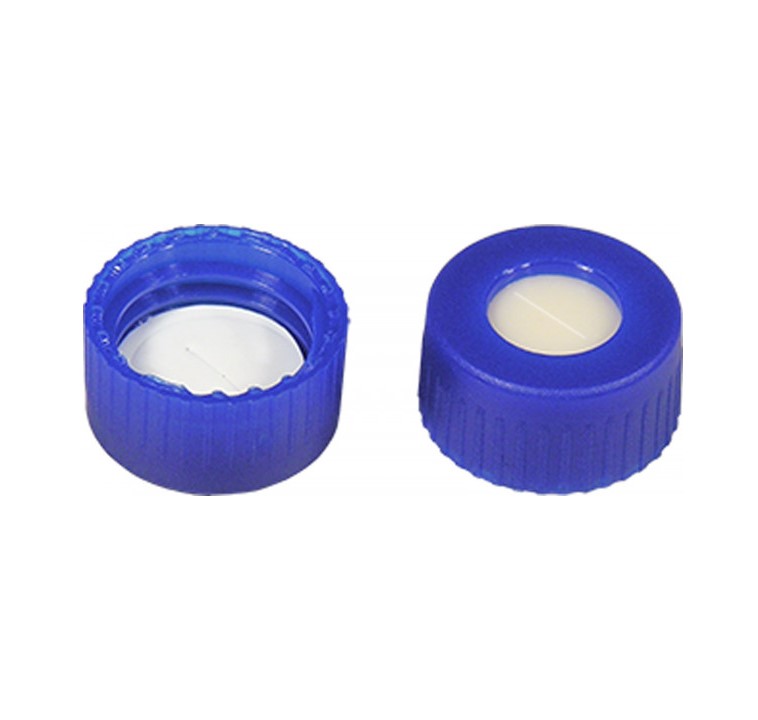 Skruelåg til N9 vial Silikone/PTFE 1,3 mm septum