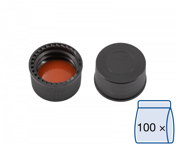 Screw cap for N13 vial Rubber/PTFE 1.5 mm septum