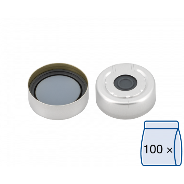 Crimp cap for N20 vial Butyl/PTFE 3.0 mm septum