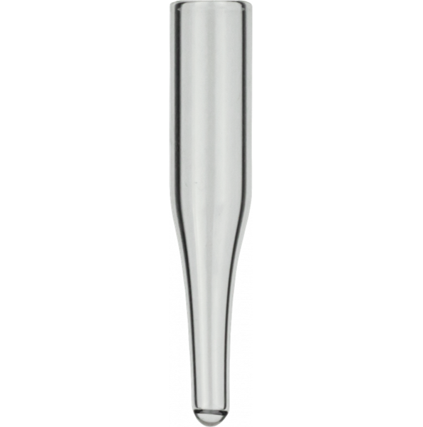 Insert for N9-N10 screw vials and N11 crimp/snap vials 200 µl 6 x 31 mm coated glass conical 15 mm tip