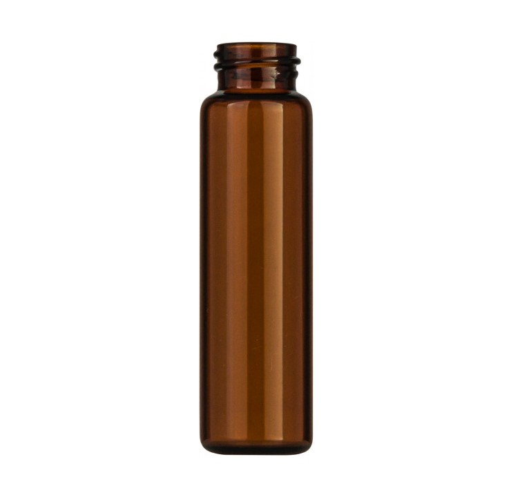 N15 vial for screw cap 12 ml 18.5 x 66 mm amber glass
