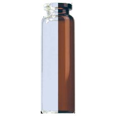 N20 Headspace vial for crimp cap 20 ml 23.25 x 75.5 mm amber glass flat bottom