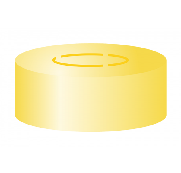 Crimp cap for N20 vial center tear off Butyl/PTFE 3.0 mm septum