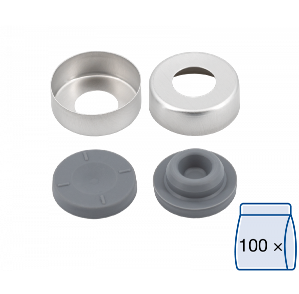 Crimp cap for N20 vial Bromobutyl septum