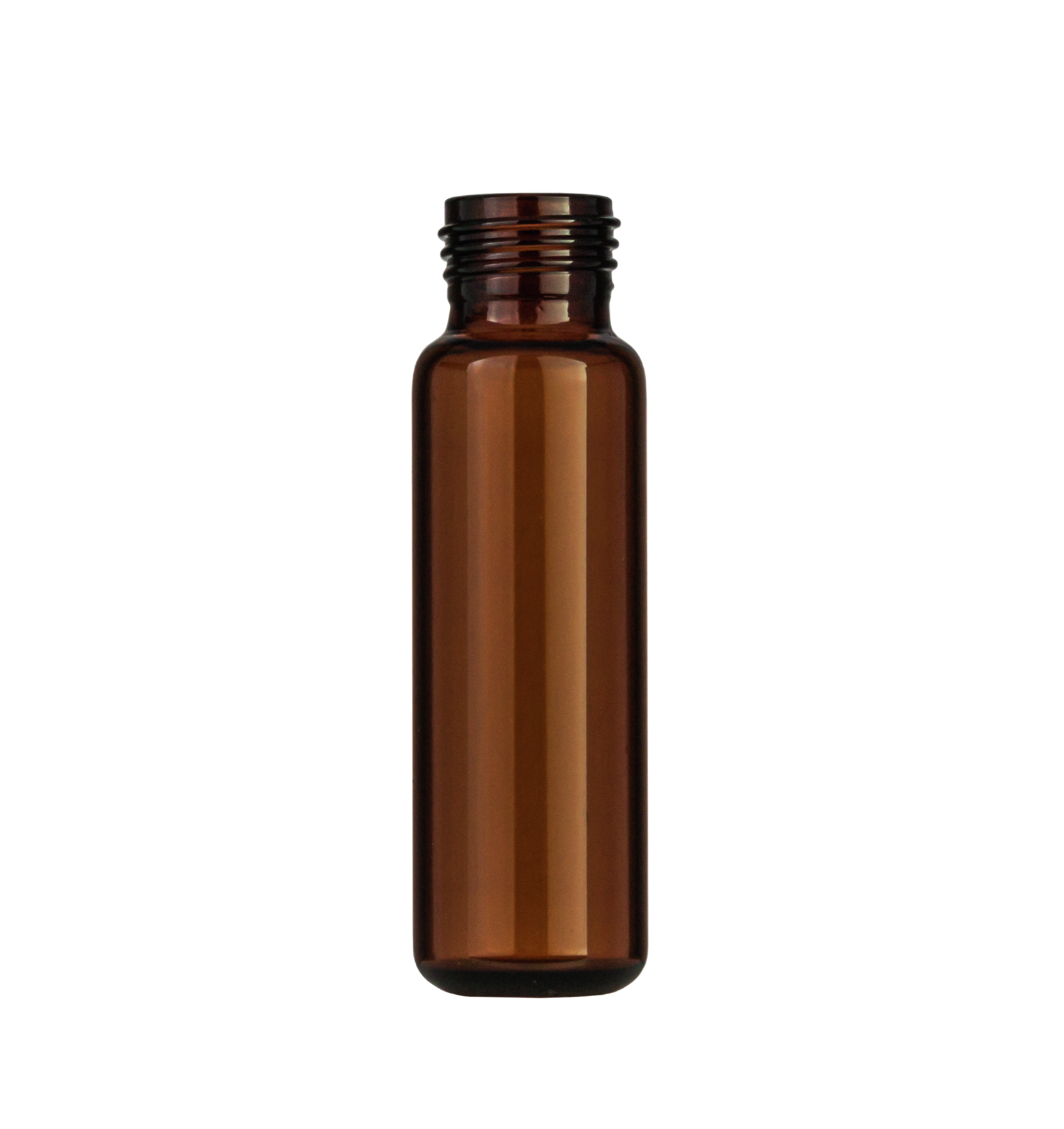 N18 Headspace vial for screw cap 20 ml 22.5 x 75.5 mm amber glass round bottom