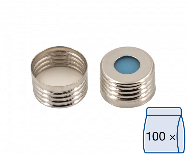 Screw cap for N18 vial magnetic Silicone/PTFE 1.5 mm septum