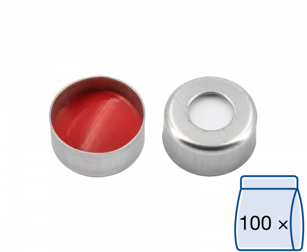 Crimp låg magnetisk til N11 vial Silikone/PTFE 1,3 mm