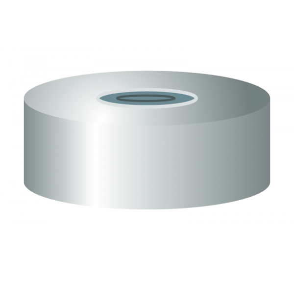 Crimp cap for N20 vial magnetic Butyl/PTFE 3.0 mm septum