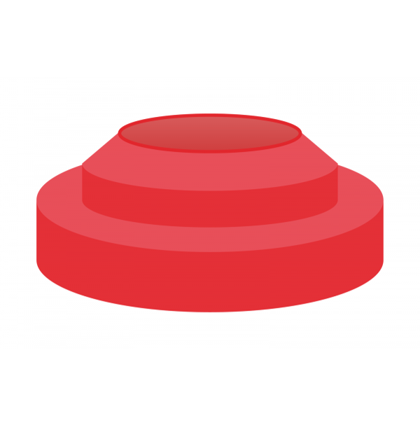 N20 stopper Bromobutyl. Red