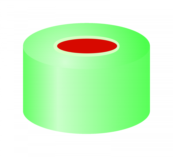 Crimp låg til N11 vial PTFE/Silikone/PTFE 1,0 mm septum