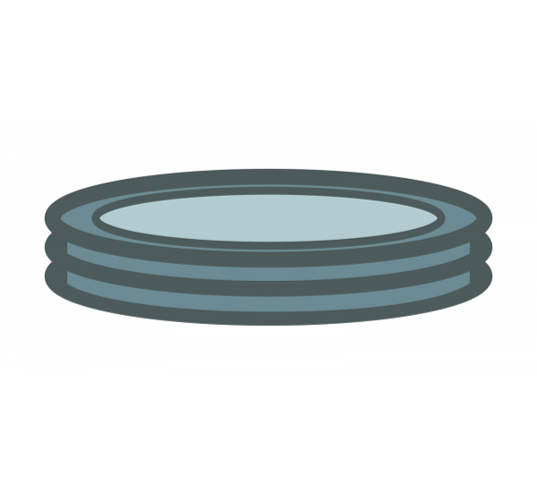 Septum for N20 crimp cap Butyl/PTFE 3.0 mm
