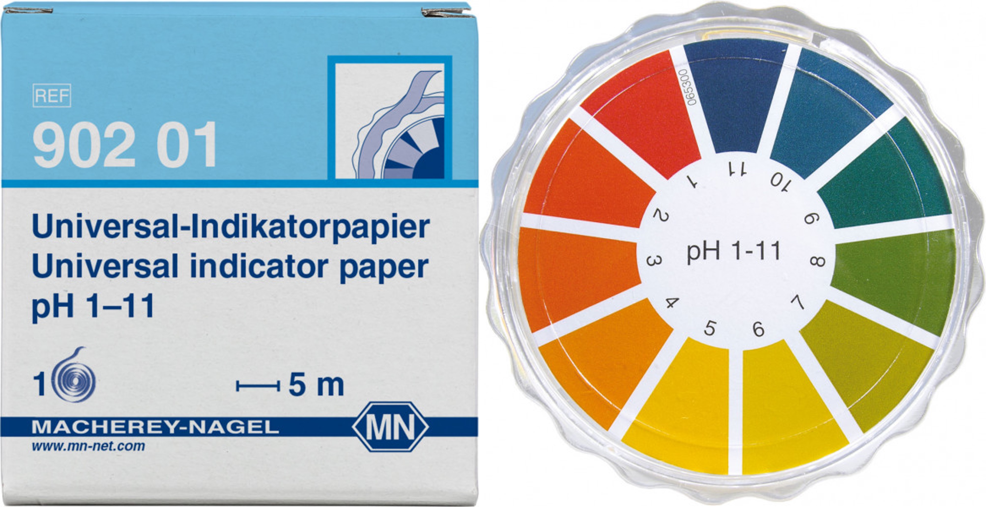 Univ.-Ind. pH 1 - 11. rolls 7 mm x 5 m