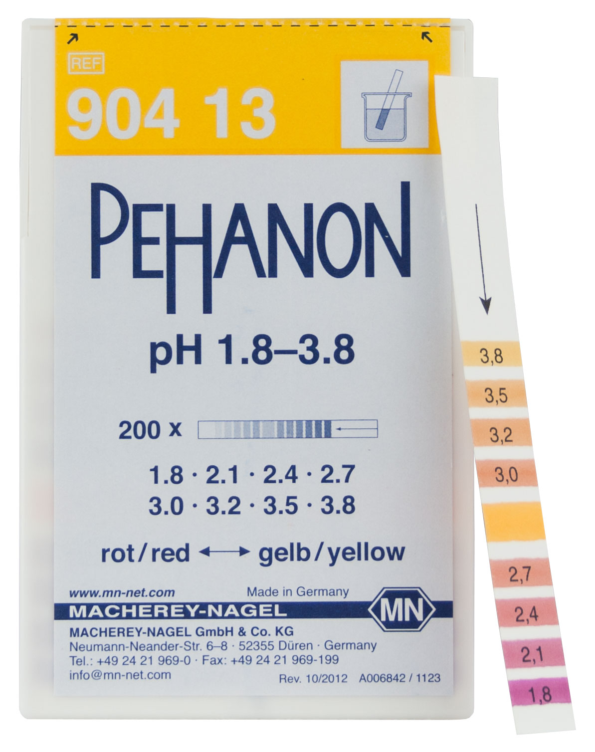 Test Strip PEHANON pH 1.8 - 3.8