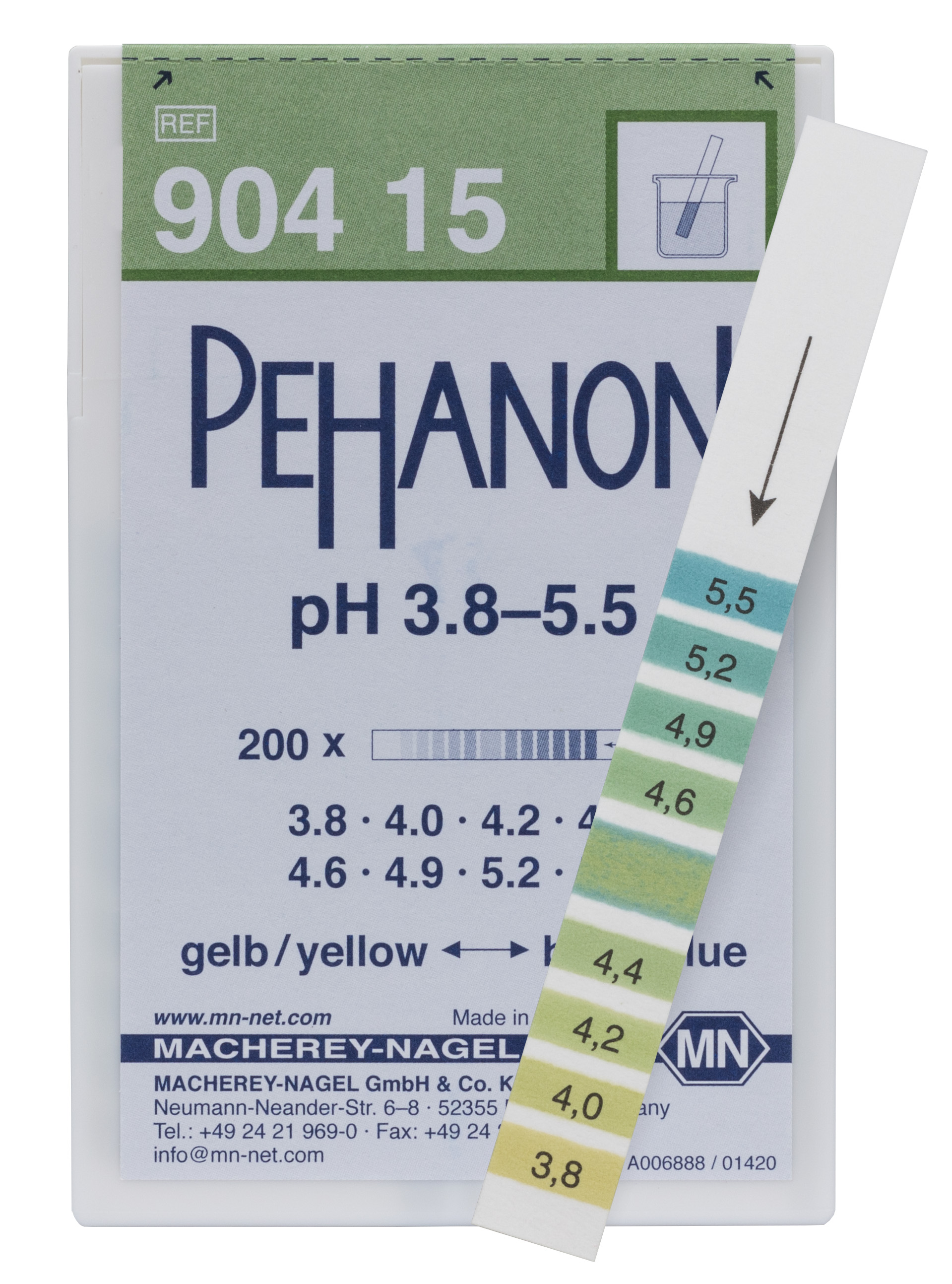 Test Strip PEHANON pH 3.8 - 5.5
