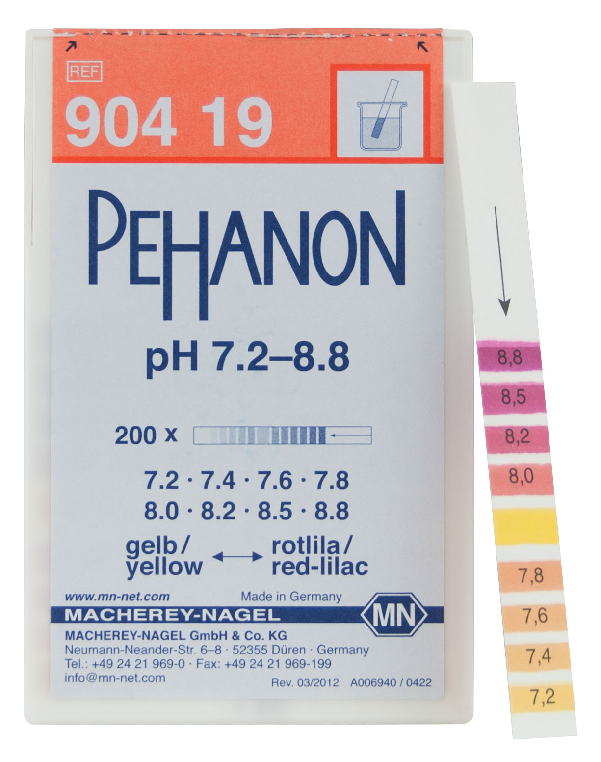 Test Strip PEHANON pH 7.2 - 8.8