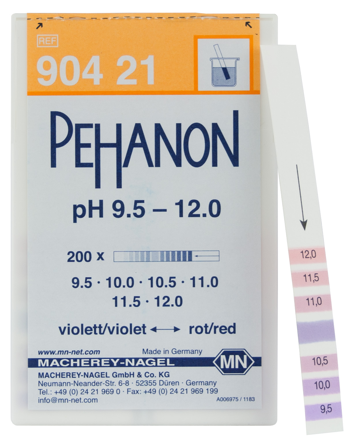 Test Strip PEHANON pH 9.5 - 12.0