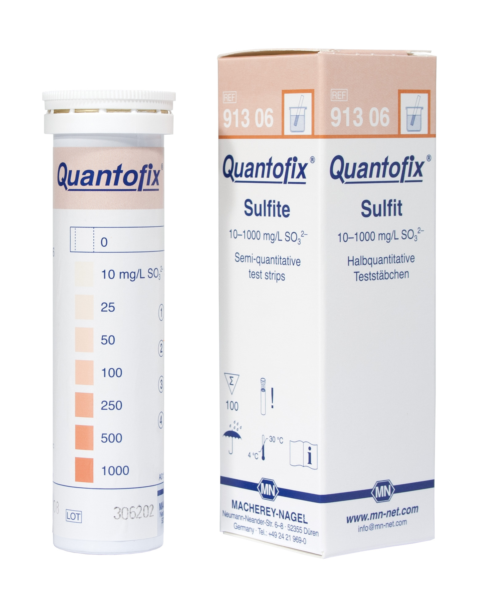 QUANTOFIX test strips Sulphit