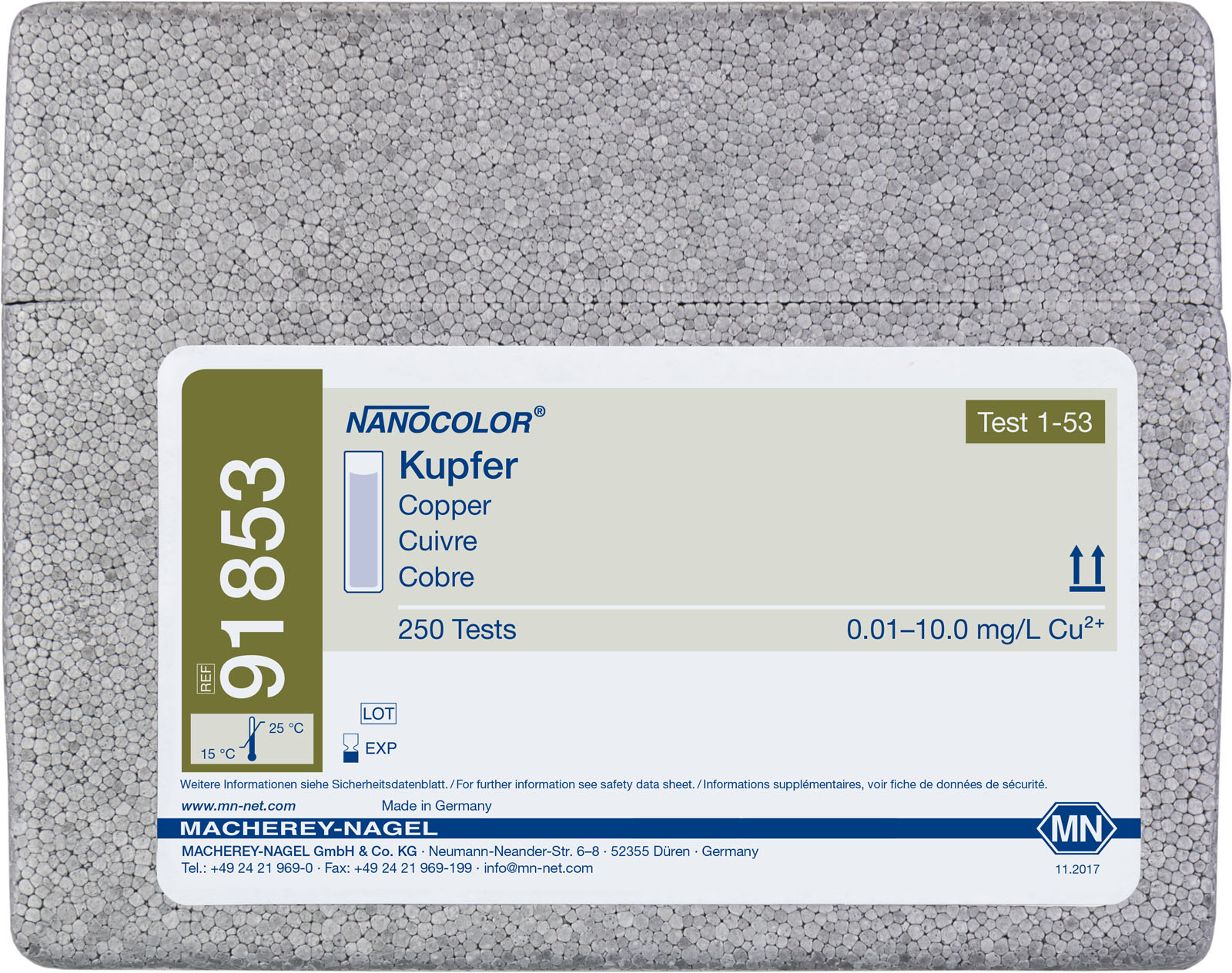 NANO Standard tests Copper for 250 analyses