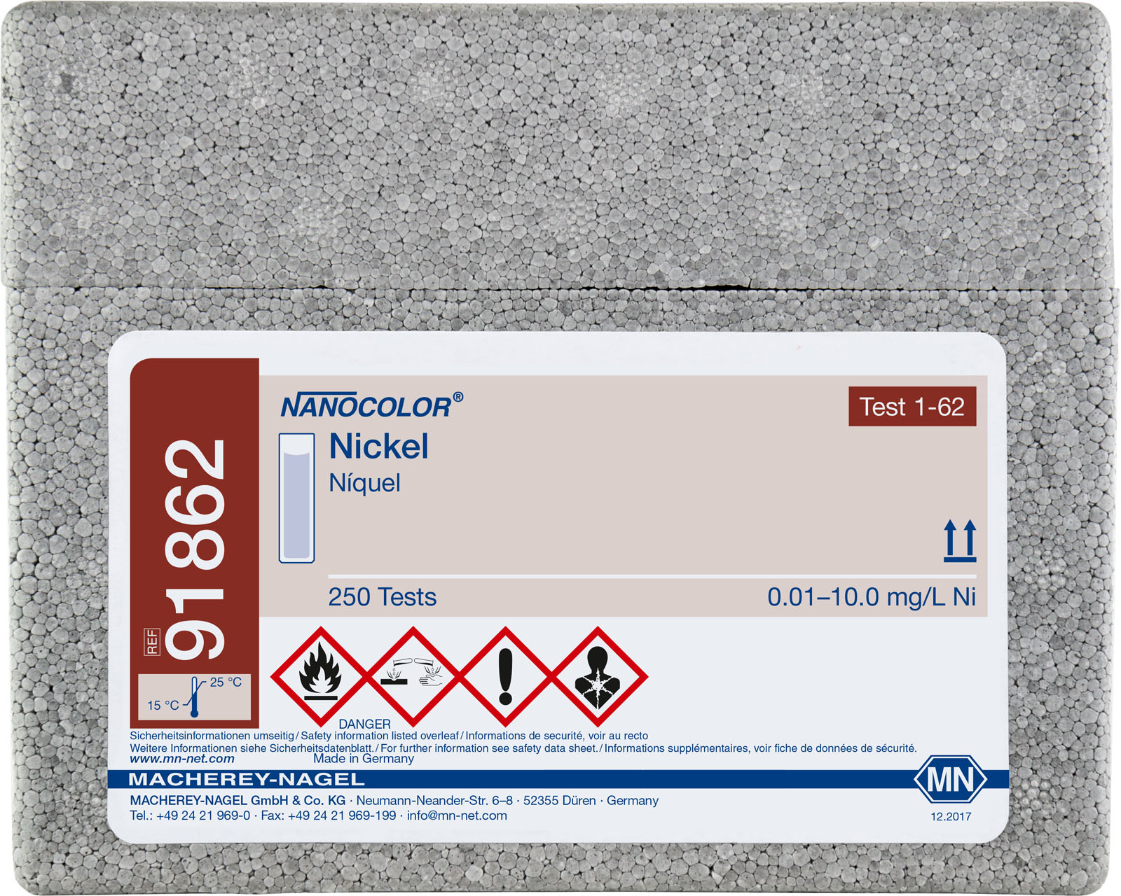 NANO standard test Nickel for 250 analyses