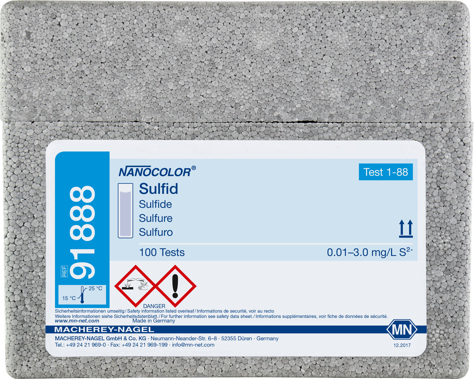 NANO standard test Sulfide for 250 analyses