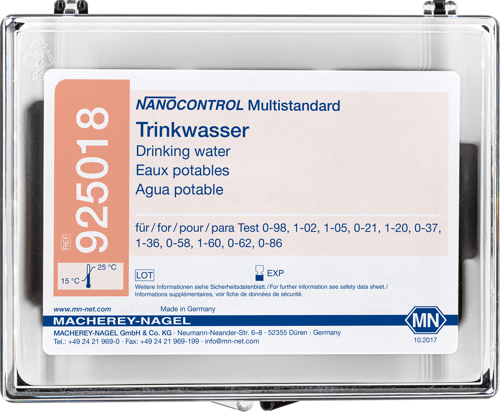 NANOCONTROL Multistandard Drinking water til min. 15 stk. kontrol