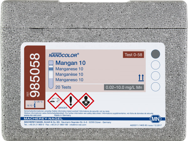 NANO Mangan 10 0.1 - 10.0 mg/l Mn