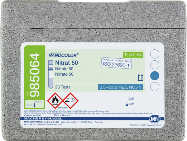 NANO Nitrate 50. no blank sol. 0.3-22.0mg/l