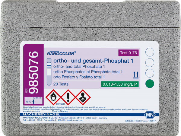 NANO total Phosphate 1. no blank sol. 0.05-1.50mg/l