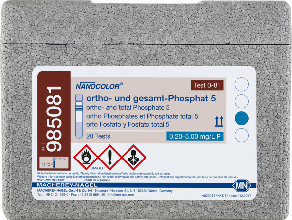 NANOCOLOR Ortho and total fosfat 5 0.20-5.00mg/l