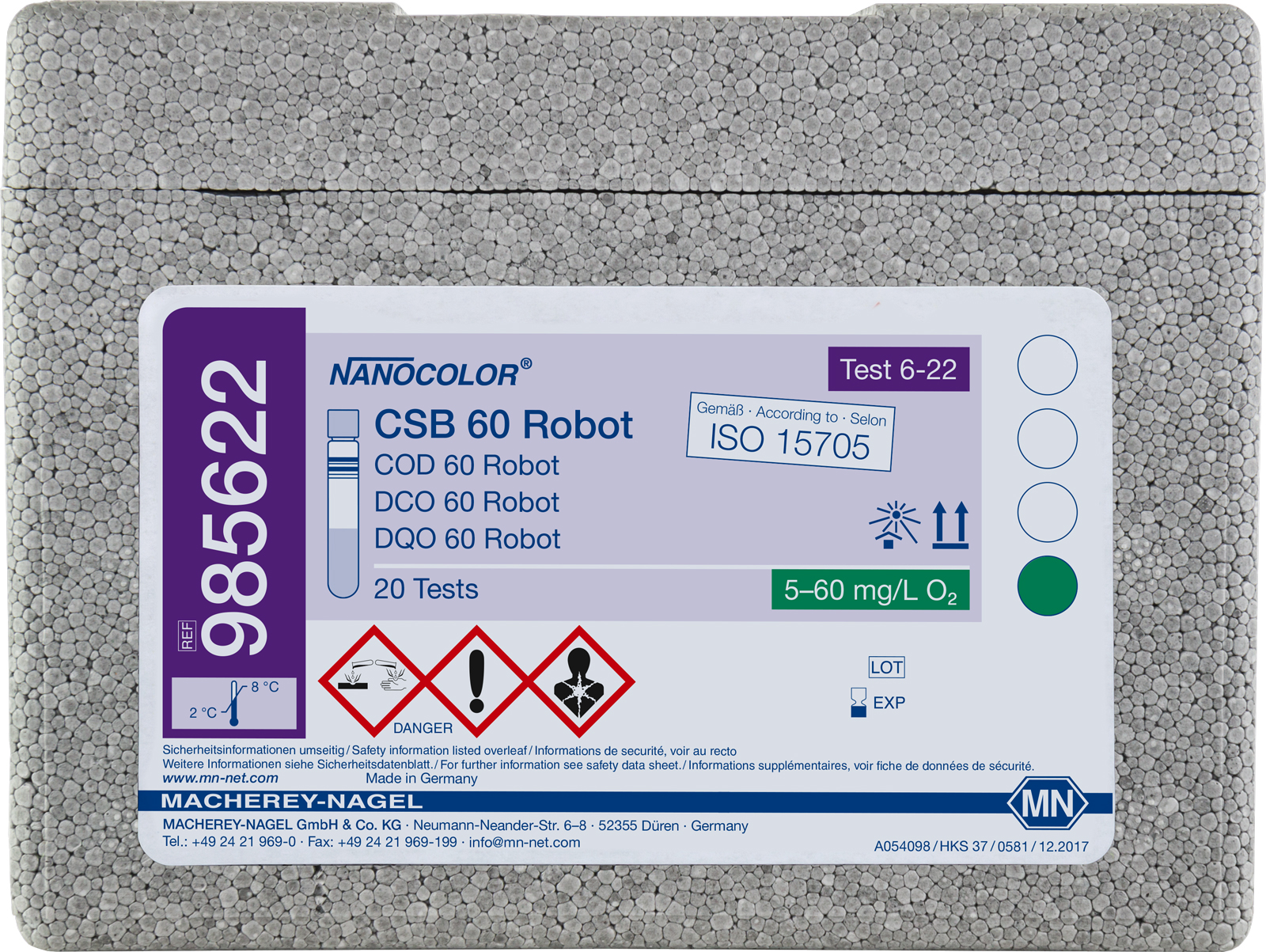 NANOCOLOR robot COD 60 robot 5-60 mg/L O2
