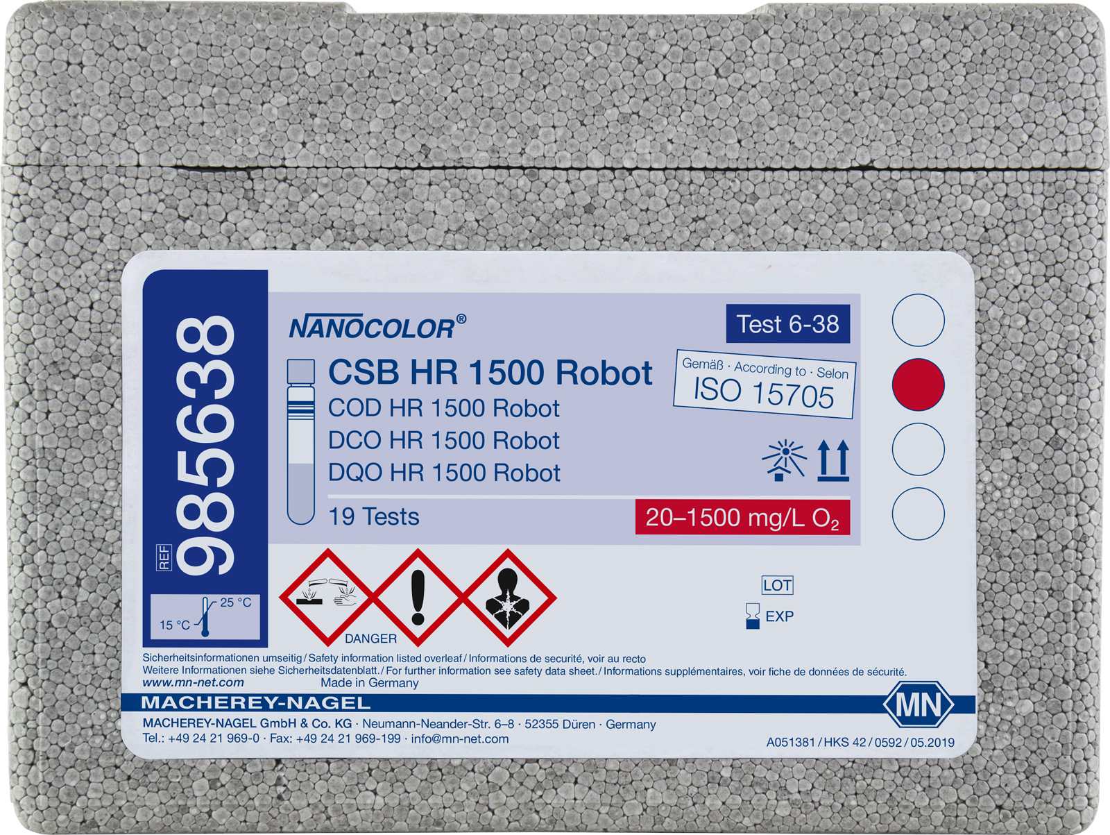 NANOCOLOR robot CSB HR 1500 Robot 20-1500 mg/L O2