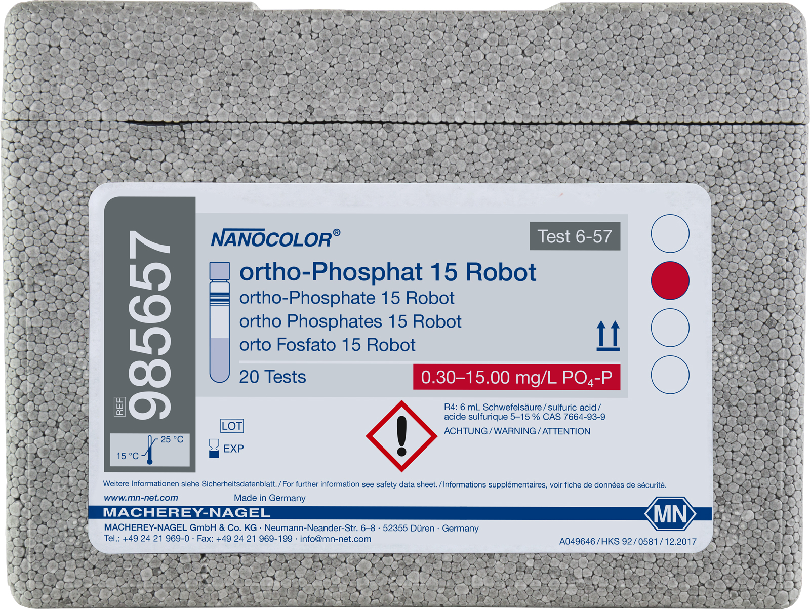 NANOCOLOR robot Ortho  fosfat 15 0.3-15.0mg/l