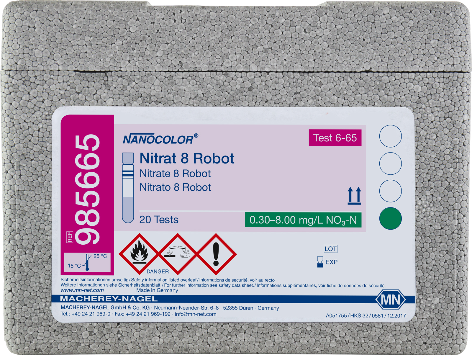 NANOCOLOR robot Nitrate 8 0.3-8.0mg/l