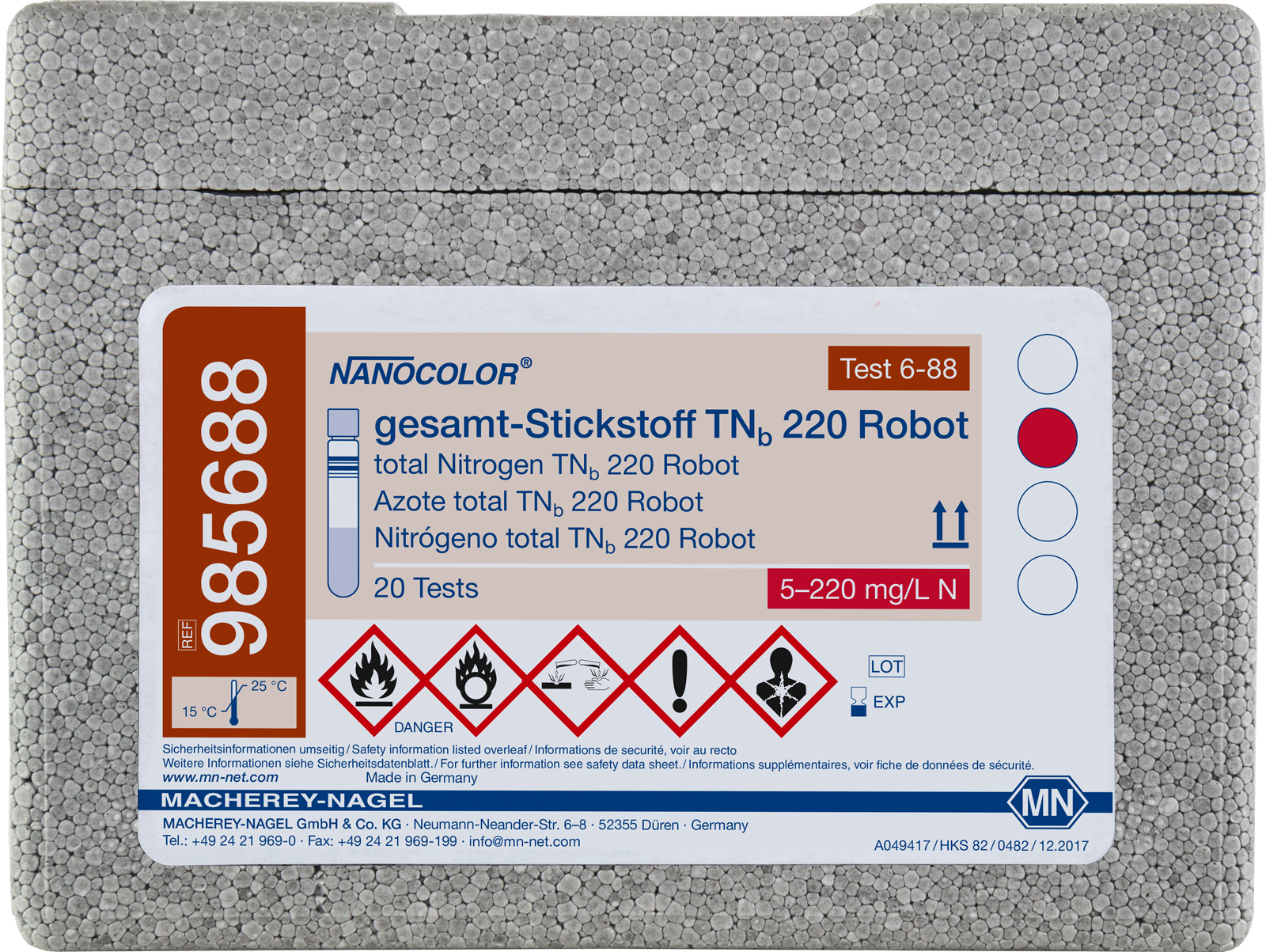NANOCOLOR robot total Nitrogen 220 5-220mg/l