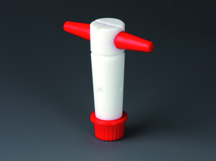 Eco-3-Way (T-Bore) Stopcock Plugs, PP, 18,8 x 37,