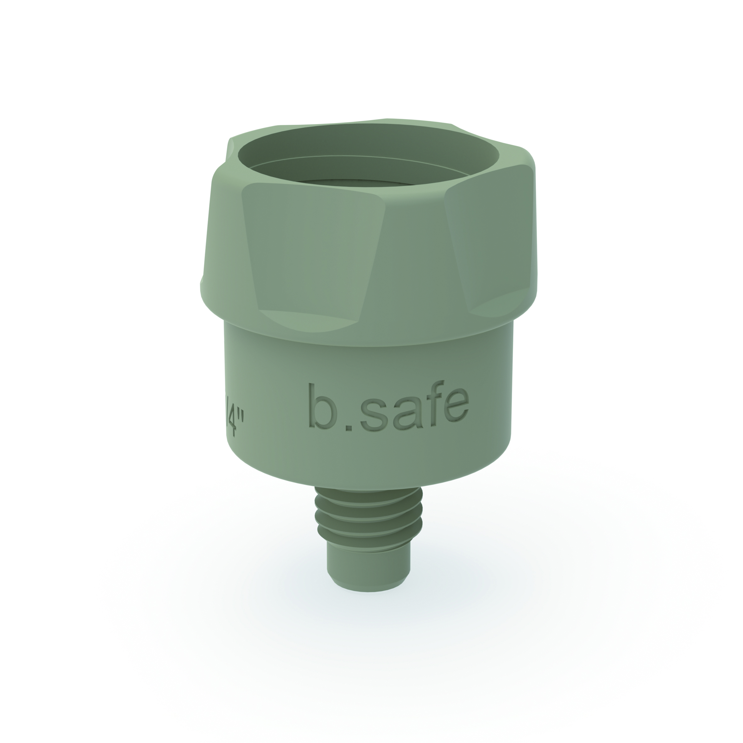 b.safe Adaptor UNF 1/4" (m) - GL14 (f)