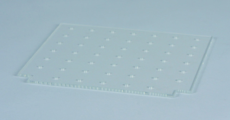 Hylde for eksikator, PMMA, 320x258x5 mm