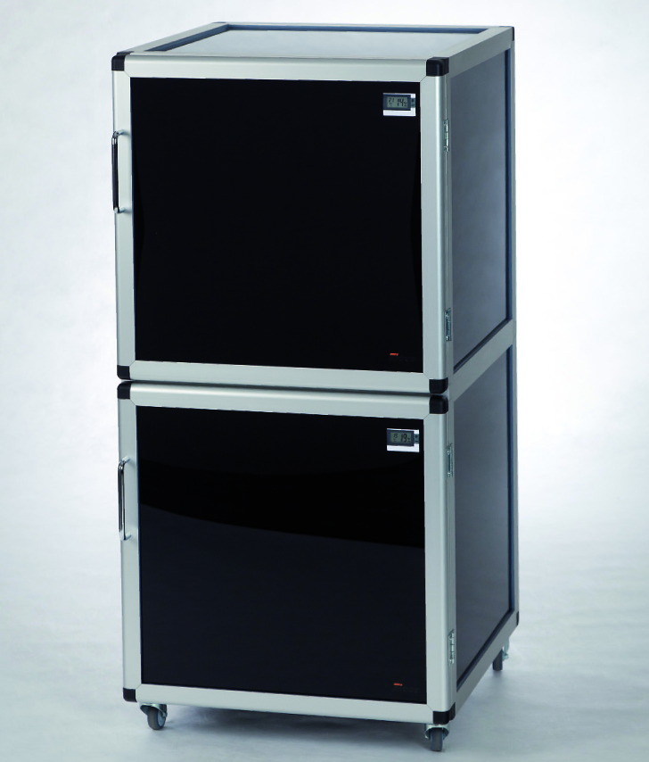 Maxi 2-Desiccator Black, 2 x 156 liter, 2 døre, Ly