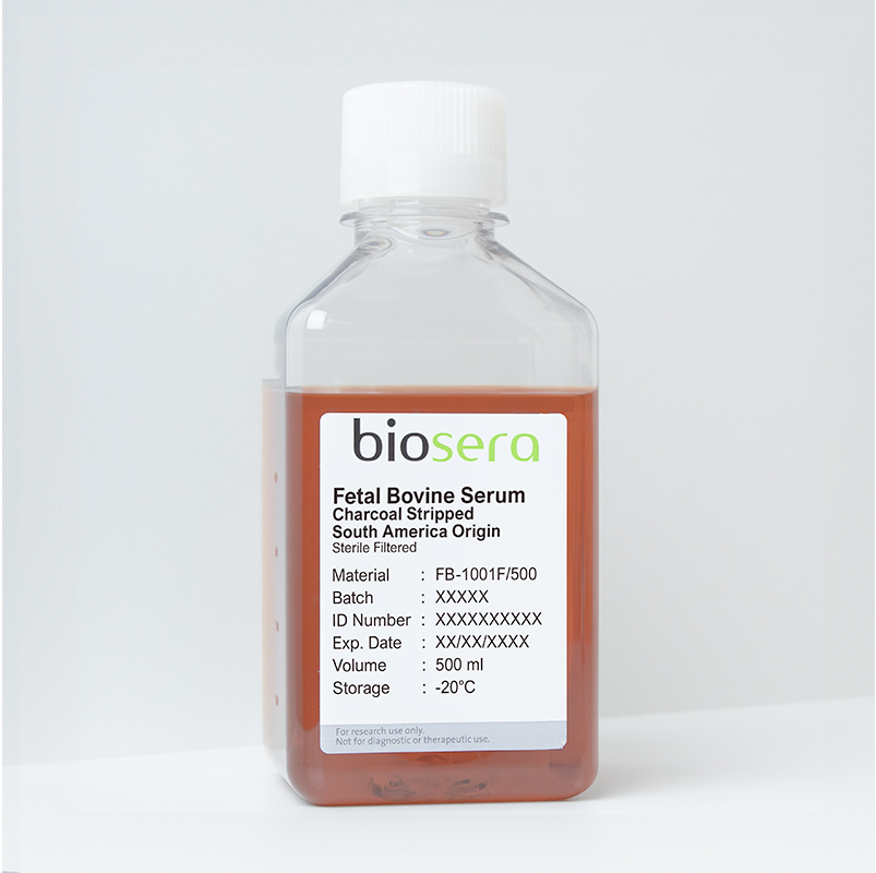 Fetal Bovine Serum (South America). Charcoal Stripped - 50ml