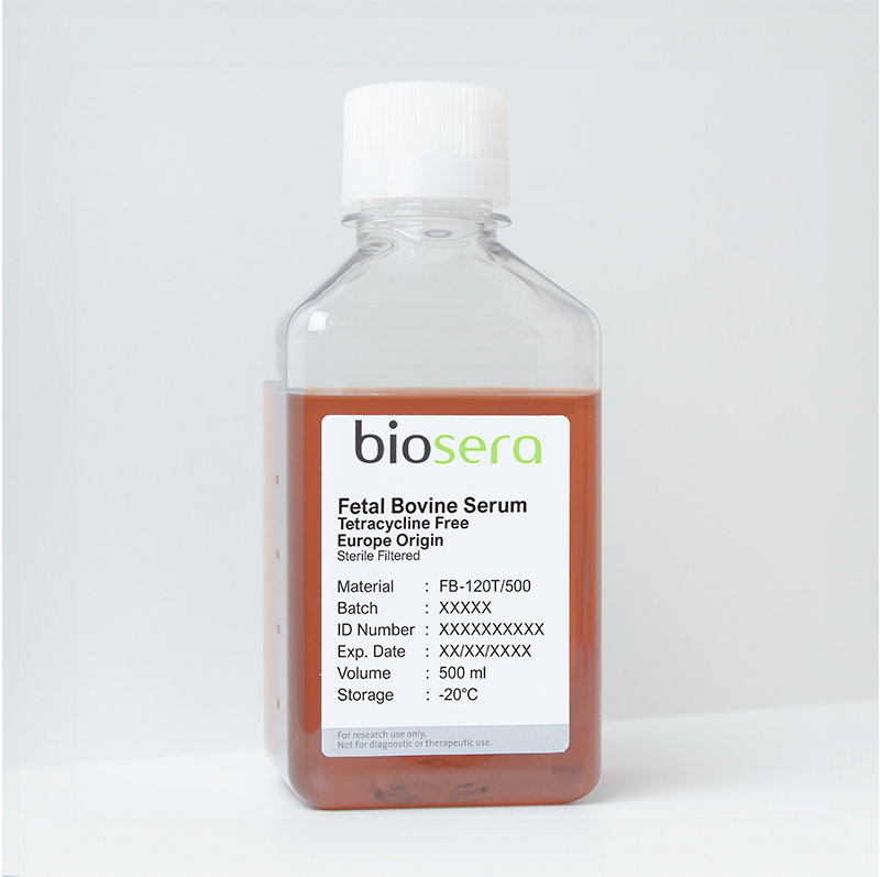 Fetal Bovine Serum (EU Origin). Tetracycline free - 500ml